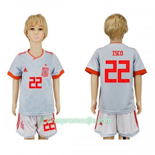 Španjolska Dres Isco 22 Dječji Gostujući Svjetsko prvenstvo 2018 Španjolska Dres Isco 22 Dječji Gostujući Svjetsko prvenstvo 2018